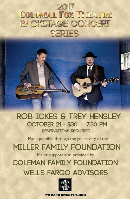 Colonial Fox Concert Series Rob Ickes & Trey Hensley