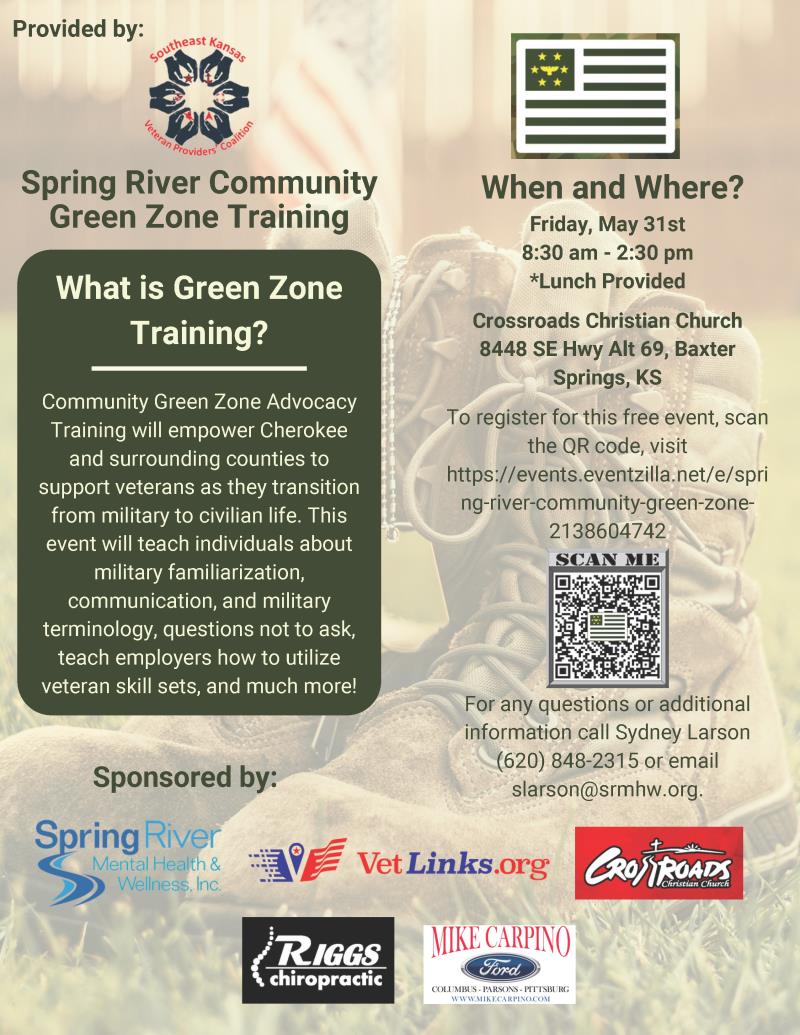 Spring River Community Green Zone Training