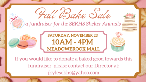 SEKHS Fall Bake Sale